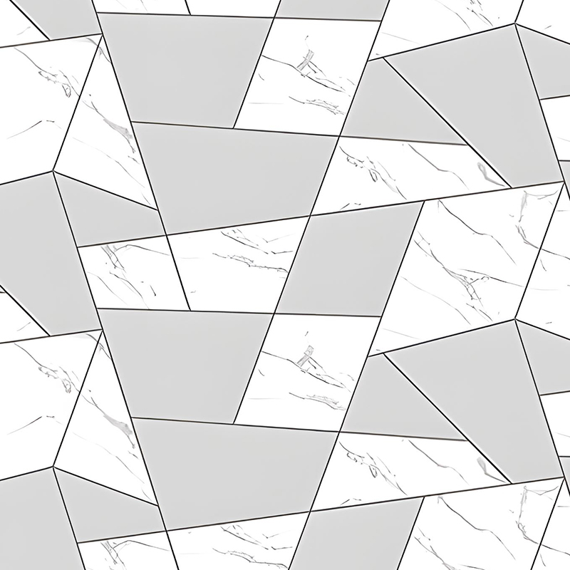 Zlacené geometrické pozadí obývacího pokoje nástěnná dekorace PET přenosová fólie