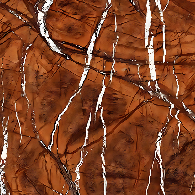 Dekorace pozadí do koupelny s texturou Rainforest Brown PET Heat Transfer Film